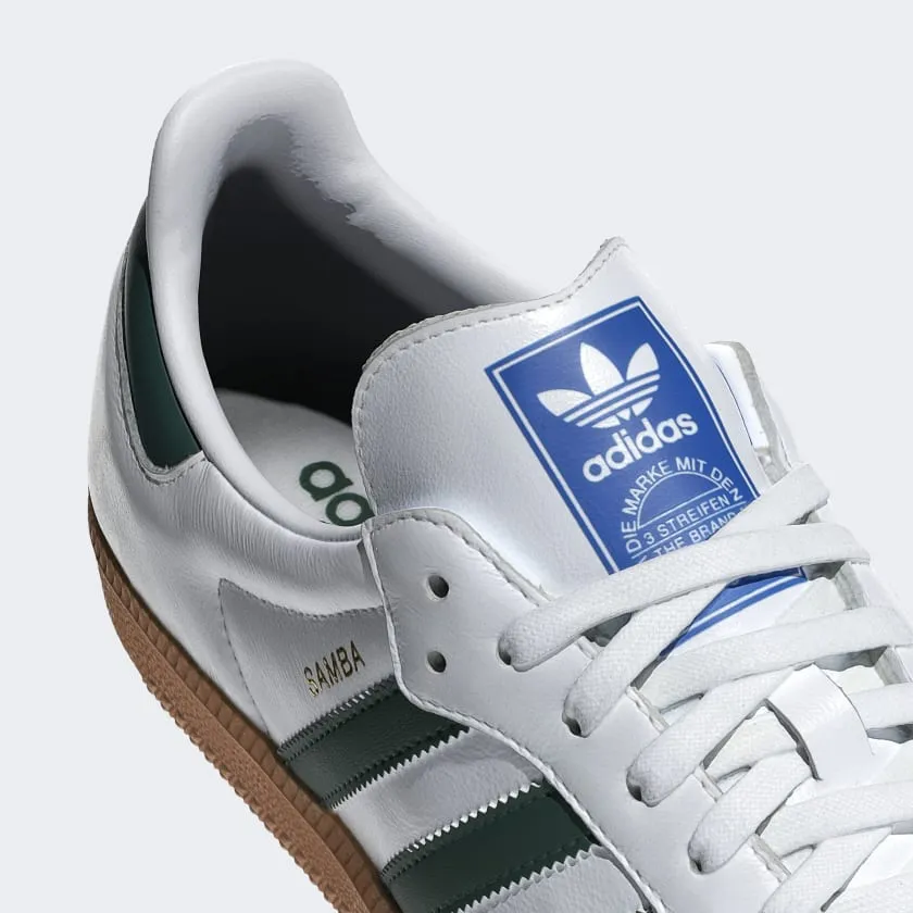 Adidas Men's Samba OG Cloud White / Collegiate Green / Gum