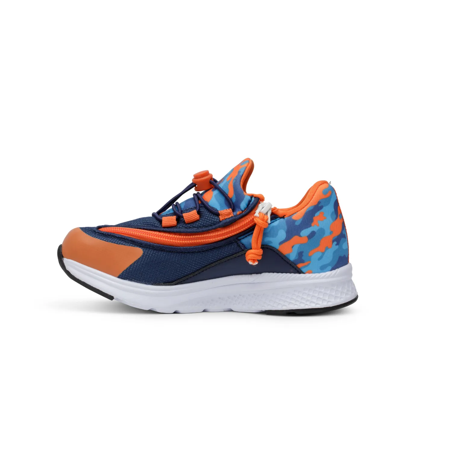 Boy's Marine Camo Lightweight Shoes with Rear Zipper Access