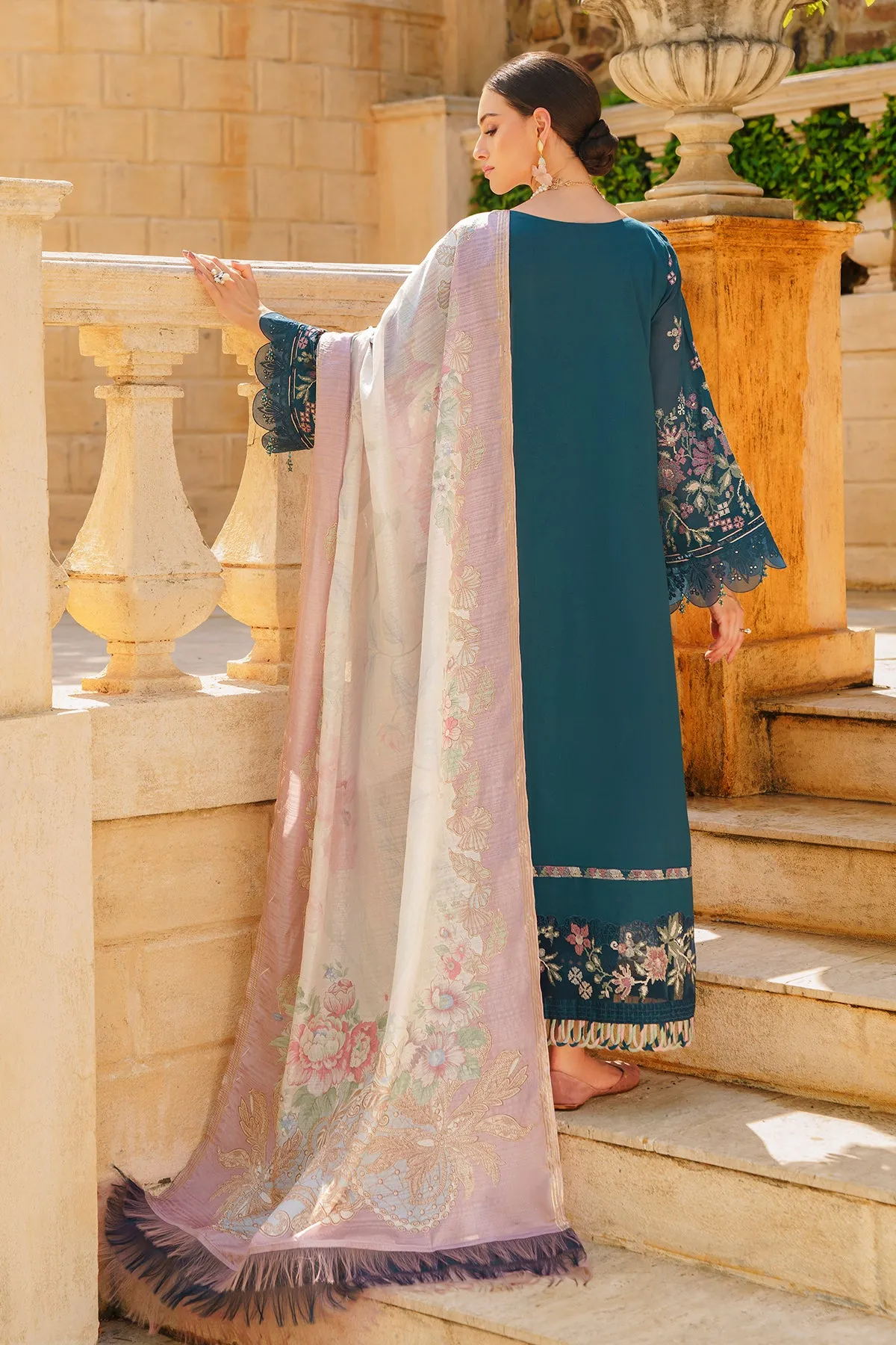 EMBROIDERED SWISS LAWN  SL12-D02