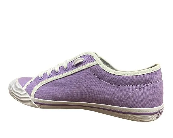 Le Coq Sportif women's sneakers shoe in Deuville Bicolour canvas 1210234 lilac-white