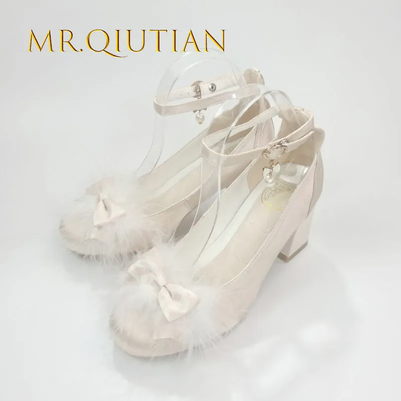 MR.Qiutian~Spring Velvet~Elegent Lolita Shoes JK Princess Shoes for Sring