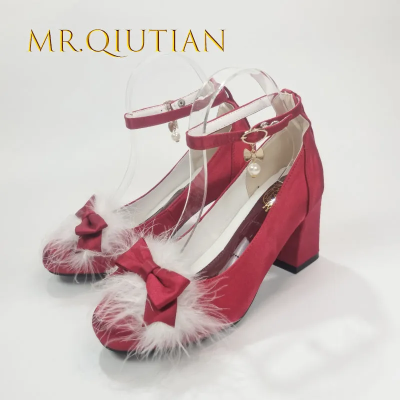 MR.Qiutian~Spring Velvet~Elegent Lolita Shoes JK Princess Shoes for Sring
