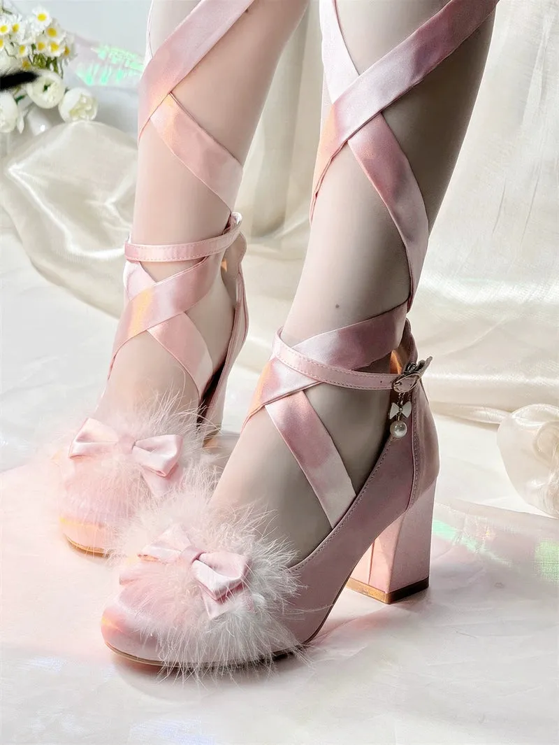 MR.Qiutian~Spring Velvet~Elegent Lolita Shoes JK Princess Shoes for Sring
