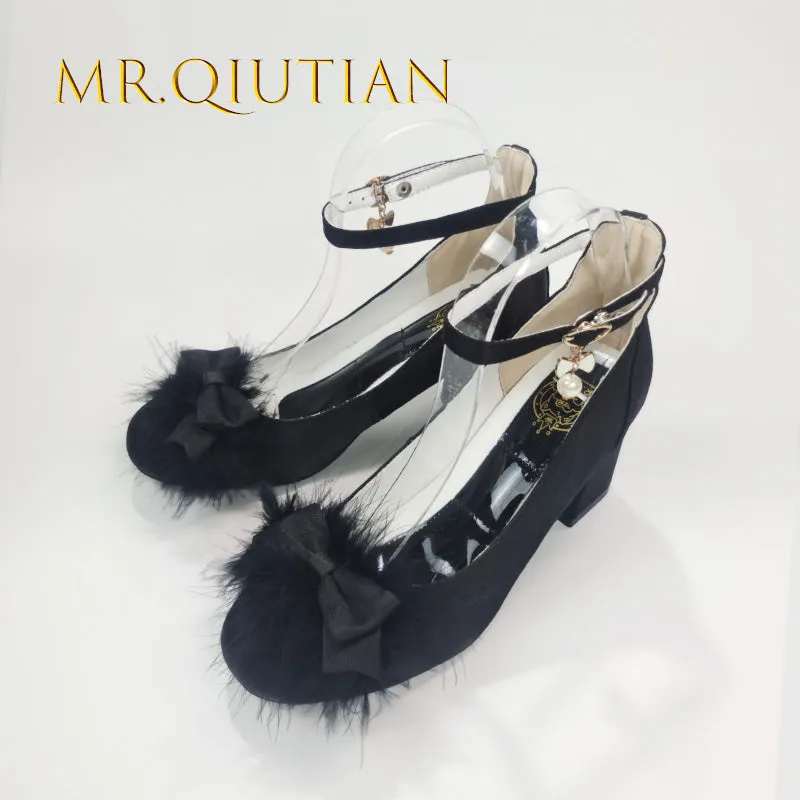 MR.Qiutian~Spring Velvet~Elegent Lolita Shoes JK Princess Shoes for Sring
