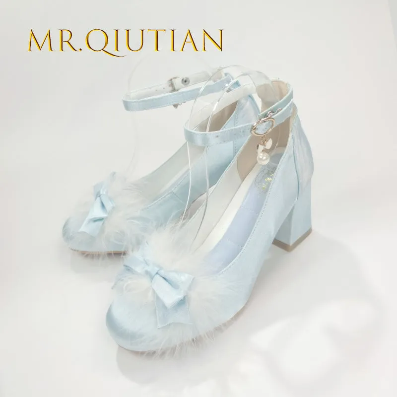 MR.Qiutian~Spring Velvet~Elegent Lolita Shoes JK Princess Shoes for Sring