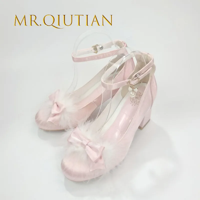 MR.Qiutian~Spring Velvet~Elegent Lolita Shoes JK Princess Shoes for Sring