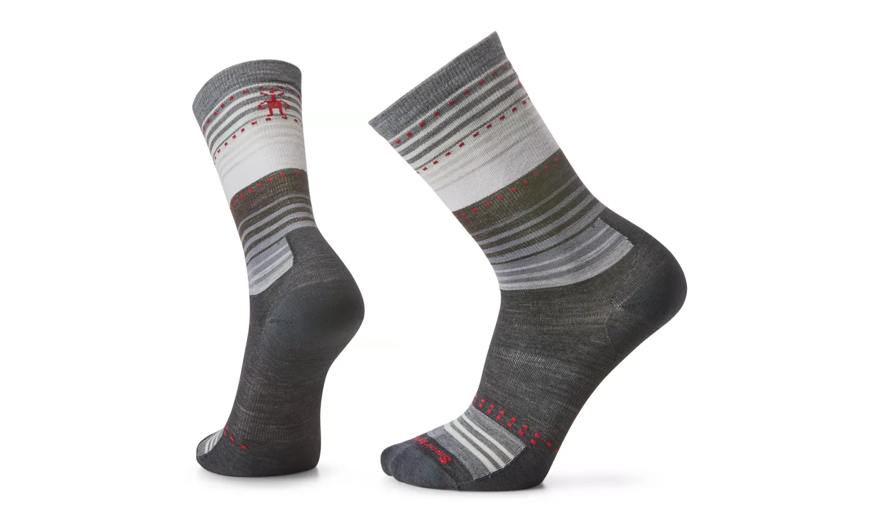 Stitch Stripe Crew Charcoal