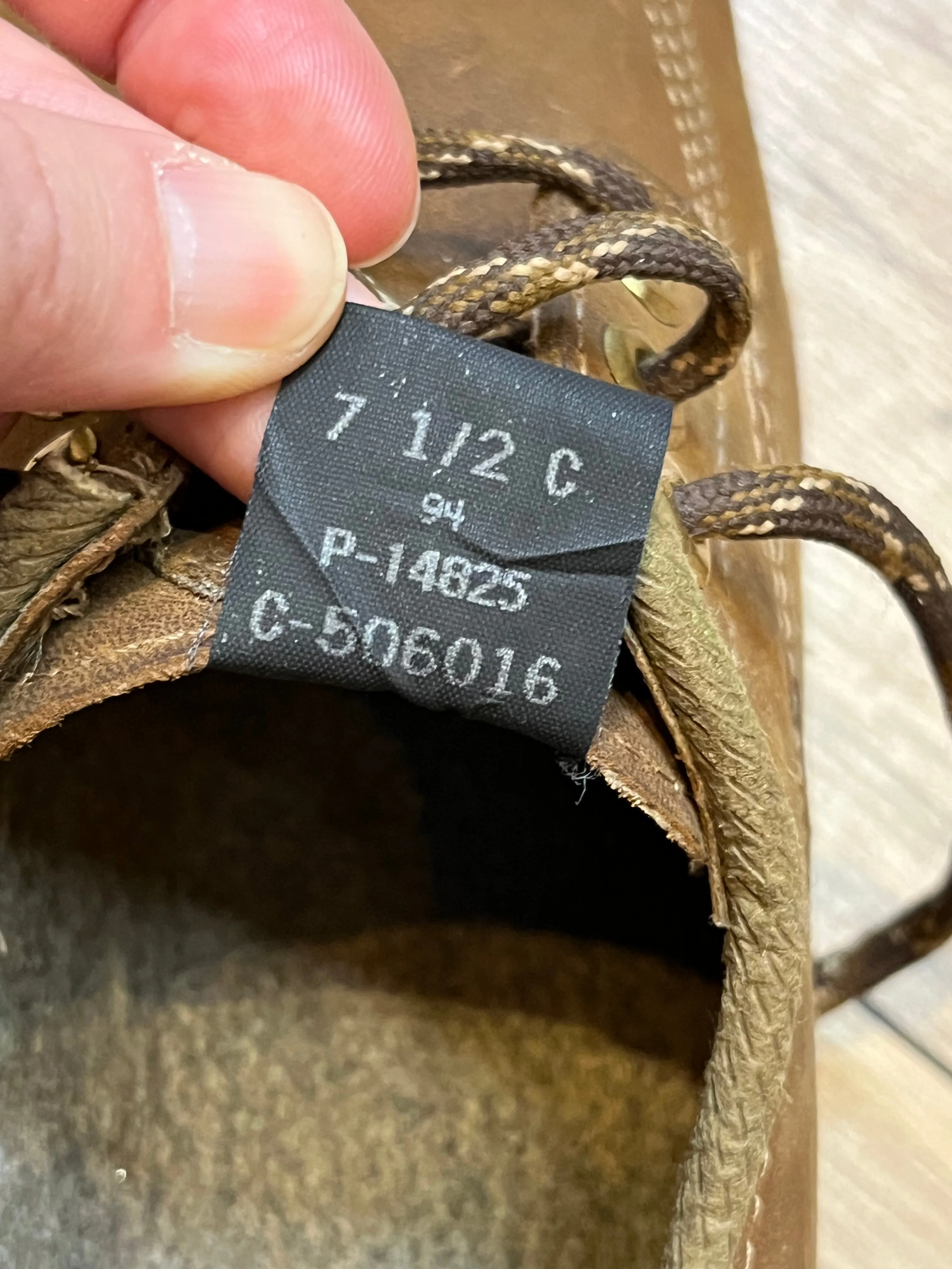Vintage Prospector 1980’s Deadstock Moc Toe Brown Leather Shoes, Made in Canada, Womens US 7.5