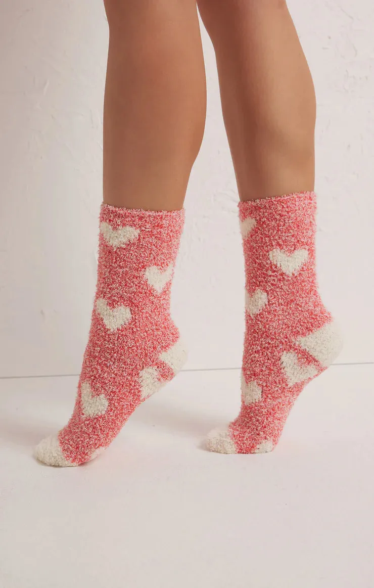 Z Supply 2 Pack Plush Heart Socks