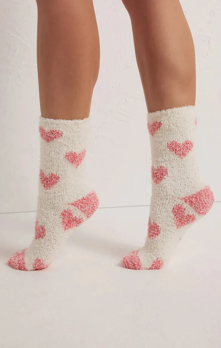 Z Supply 2 Pack Plush Heart Socks